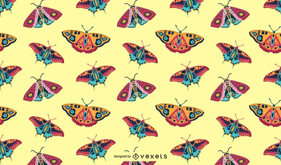 Patrón de mariposas de colores Patrón de mariposas de colores