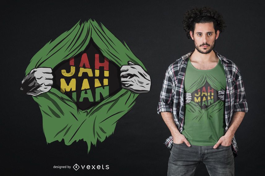 Reggae Ripped T-shirt Design Reggae Ripped T-shirt Design