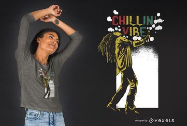 Diseño de camiseta Chilling Vibe Diseño de camiseta Chilling Vibe