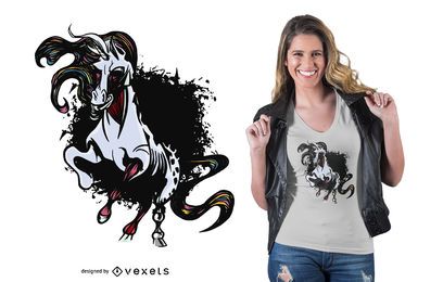 Dark unicorn t-shirt design Dark unicorn t-shirt design