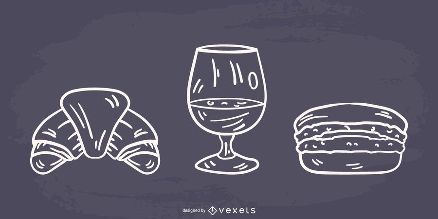 Silhouette French Food Design Silhouette French Food Design