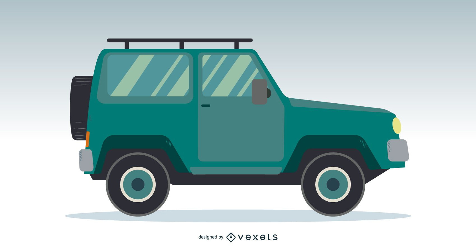 Diseño de vectores de camiones Jeep