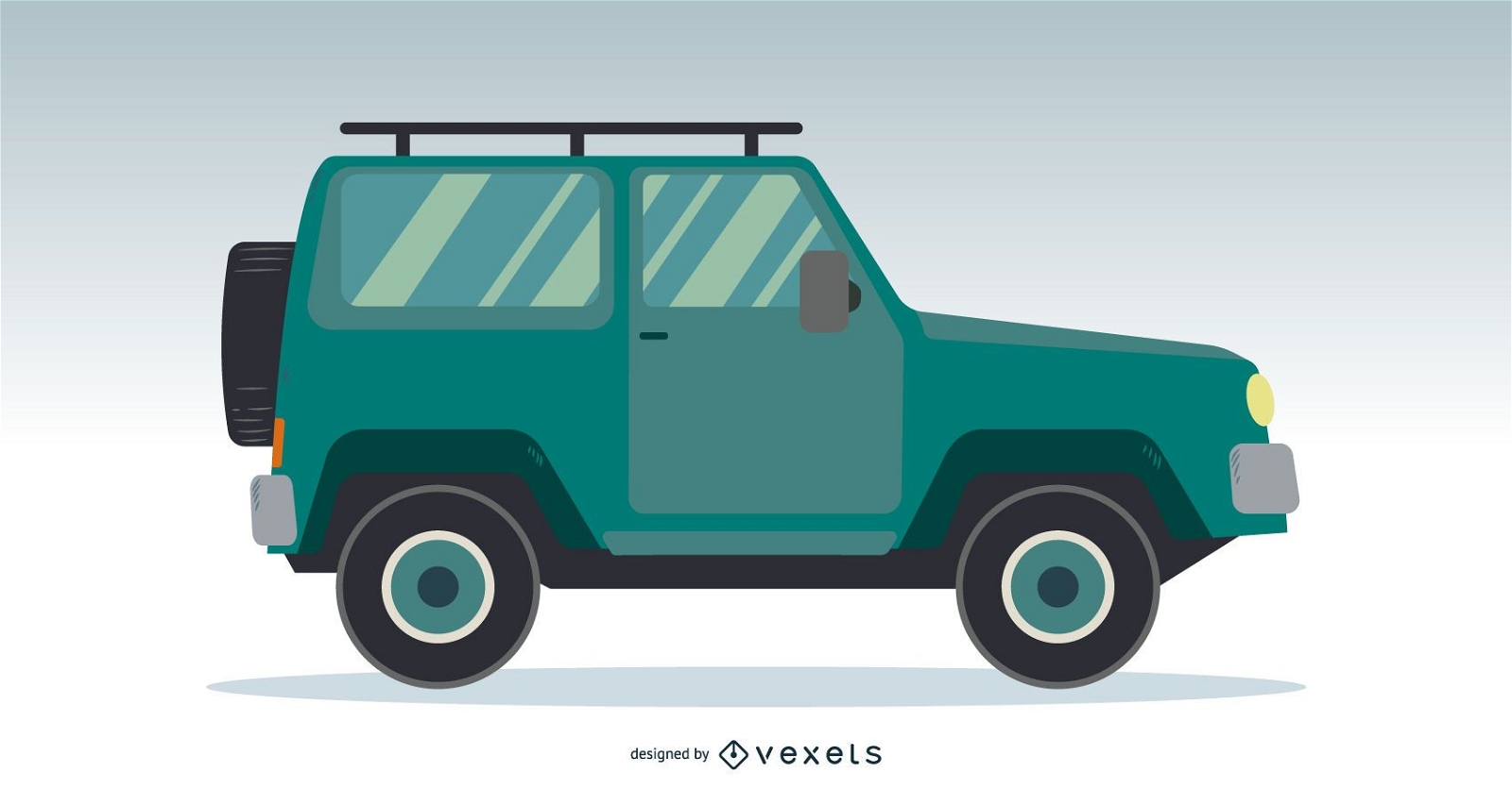 Jeep-LKW-Vektor-Design