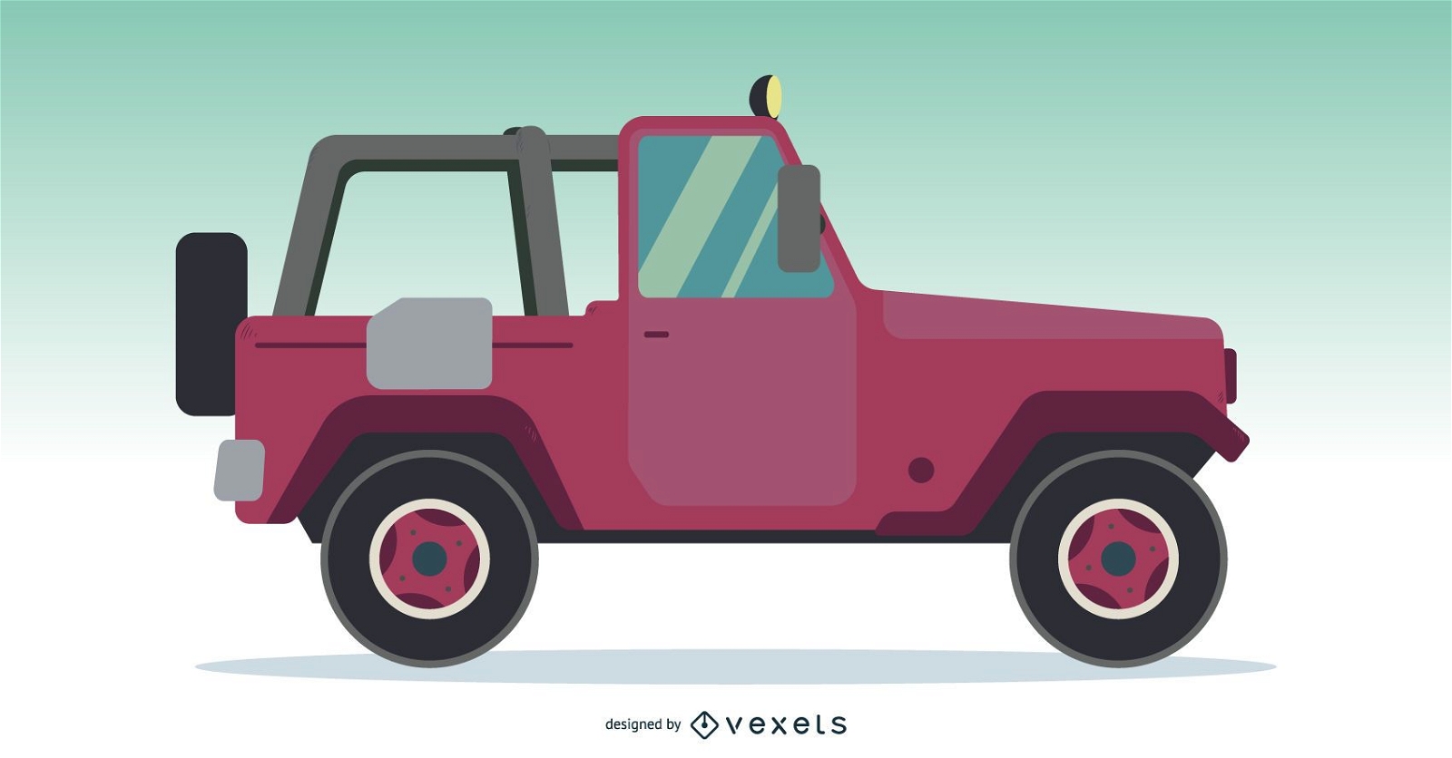 Offroad-Jeep-LKW-Auto-Vektor