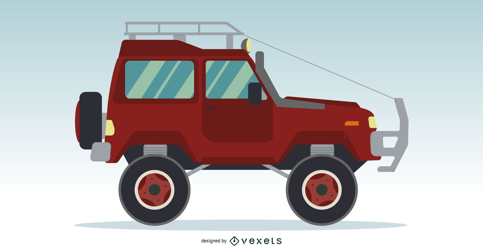 Truck Flat Design Vector