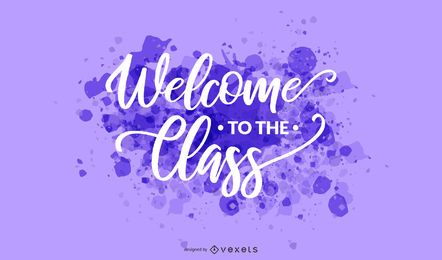 Letras de boas-vindas classe respingo Letras de boas-vindas classe respingo