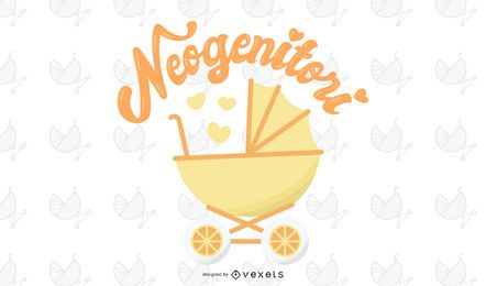Neo-genitori neue Elternteil-Vektor-Illustration Neo-genitori neue Elternteil-Vektor-Illustration