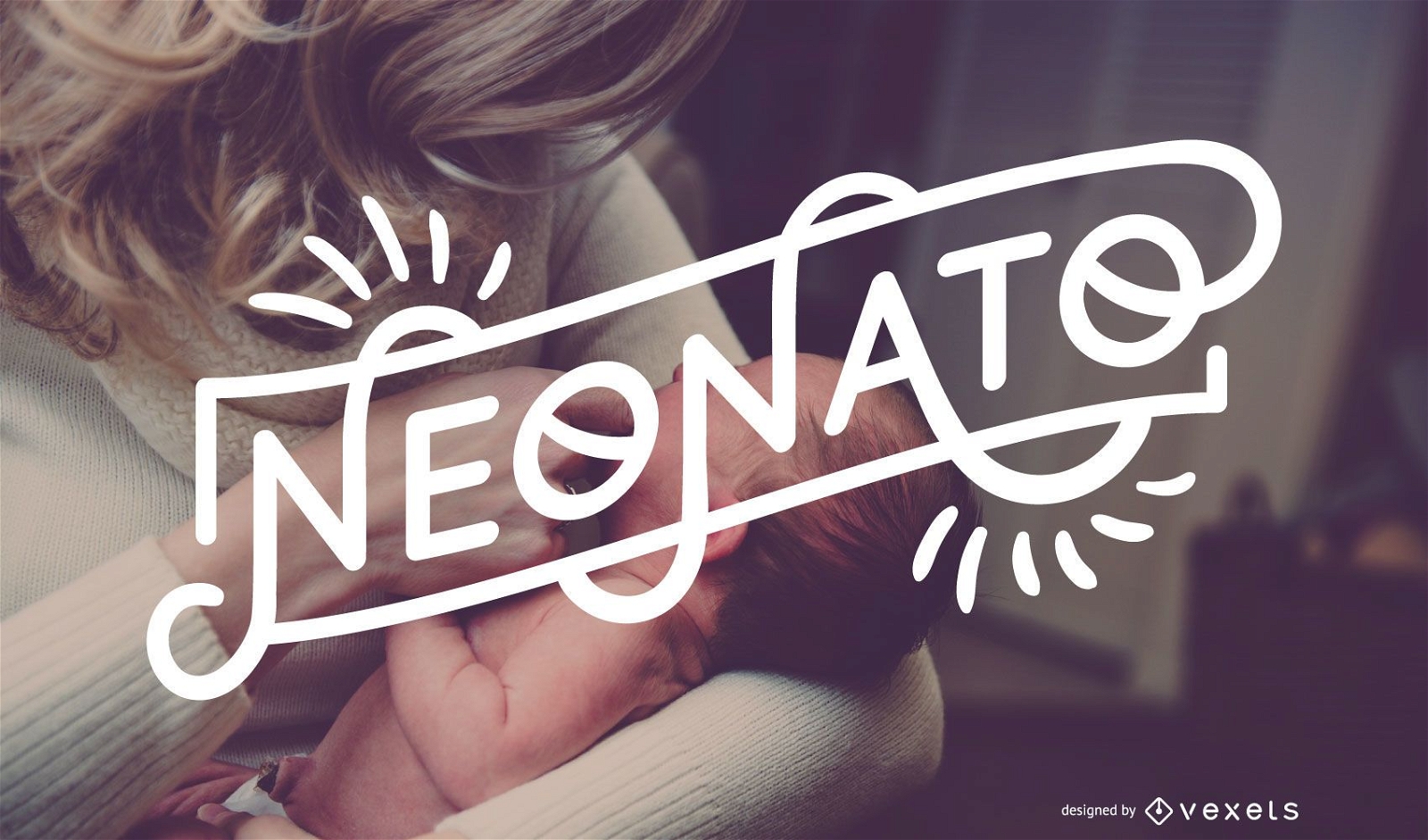 Download Neonato Baby Boy Italian Lettering Banner - Vector Download