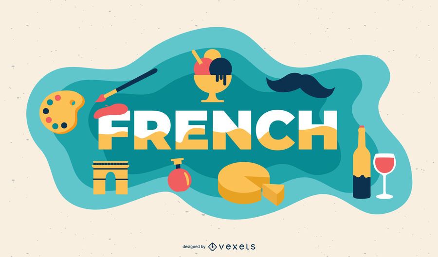 Ilustração de assunto francês Ilustração de assunto francês