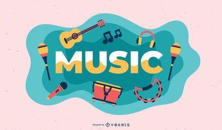 Ilustração de tema musical