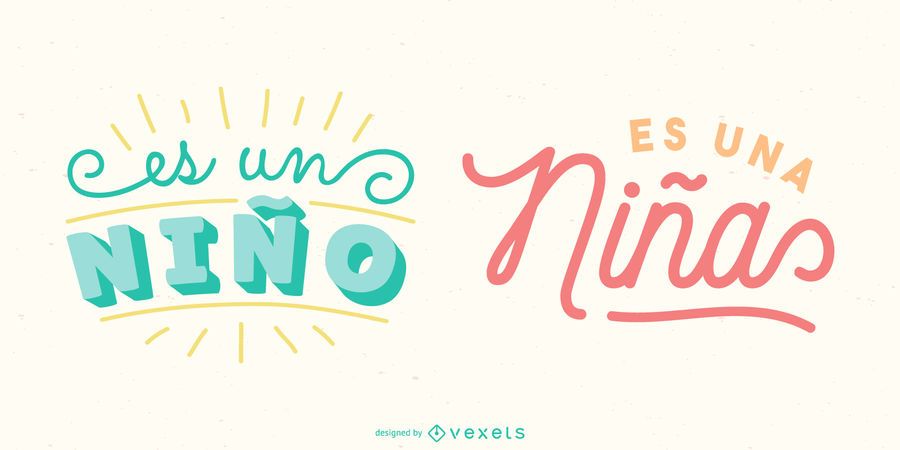 New Baby Spanish Lettering Banner Pack New Baby Spanish Lettering Banner Pack
