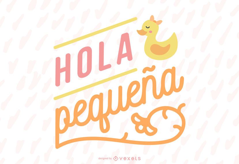 New Baby Girl Spanish Lettering Banner New Baby Girl Spanish Lettering Banner