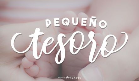 New Born Baby Spanish Lettering Wallpaper