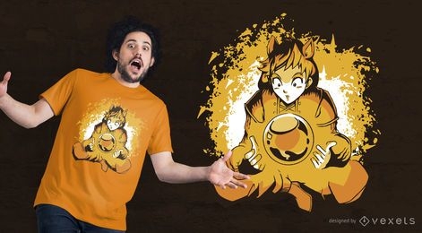 Anime Ball T-Shirt Design