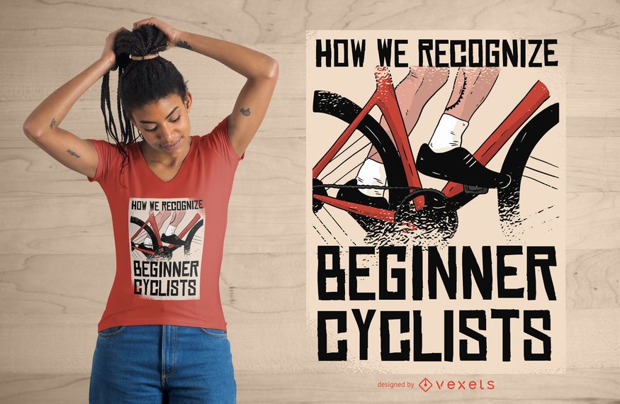 Beginner Cyclists T-shirt Design Beginner Cyclists T-shirt Design