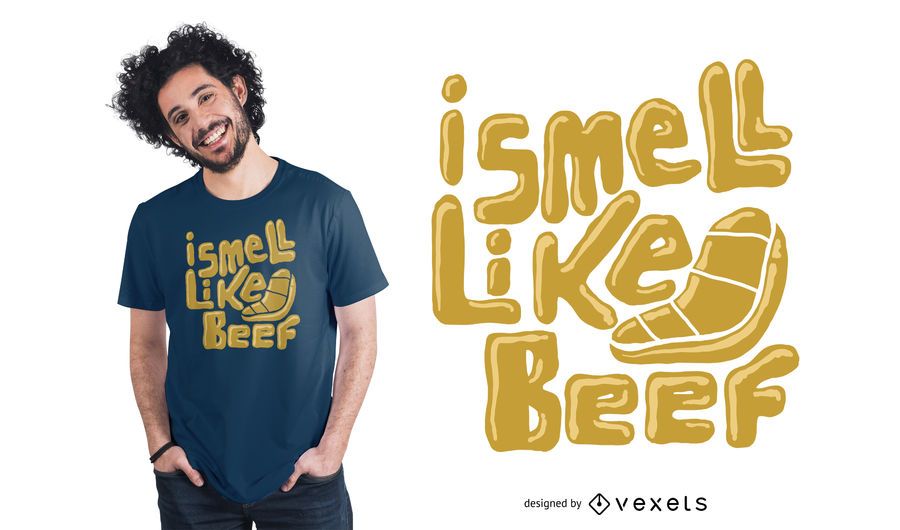 Me huele a carne diseño de camiseta Me huele a carne diseño de camiseta