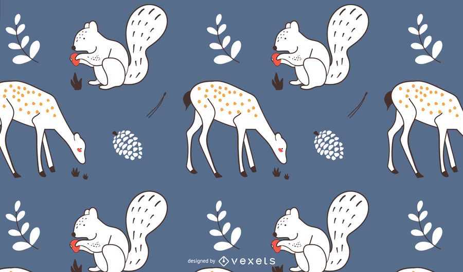 Autumn Animals Pattern Autumn Animals Pattern