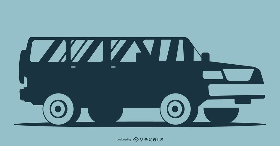 Blaue Auto-Schattenbild-Illustration Blaue Auto-Schattenbild-Illustration