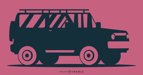 Pink Background Car Silhouette Illustration Pink Background Car Silhouette Illustration