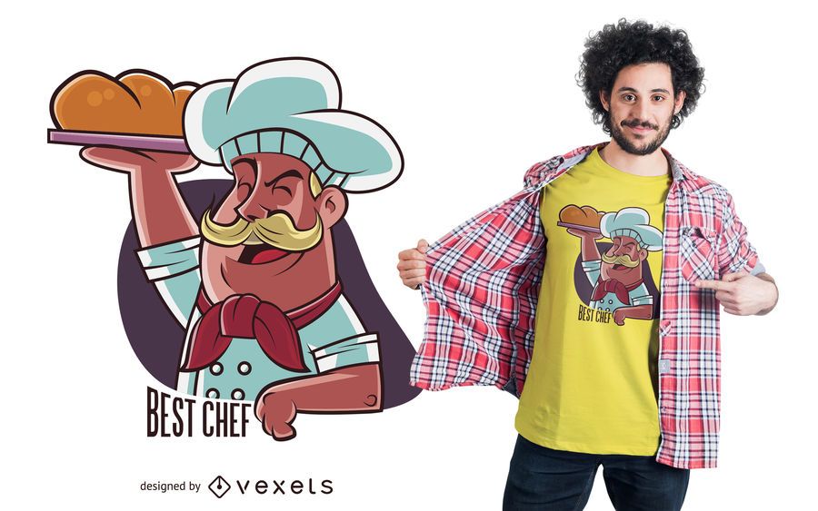 Mejor diseño de camiseta de chef Mejor diseño de camiseta de chef