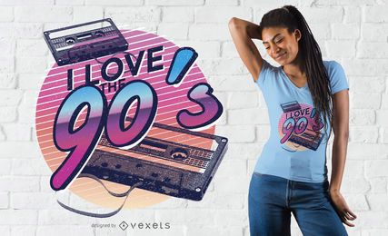 Lieben Sie das T-Shirt Design der Neunzigerjahre Lieben Sie das T-Shirt Design der Neunzigerjahre