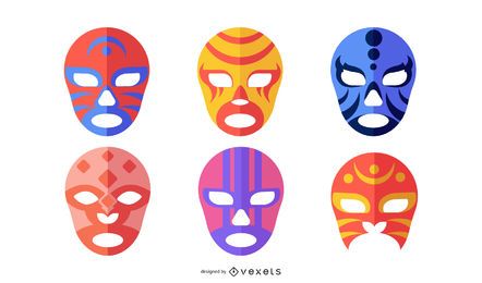 ABSTRACT MASK ILLUSTRATION