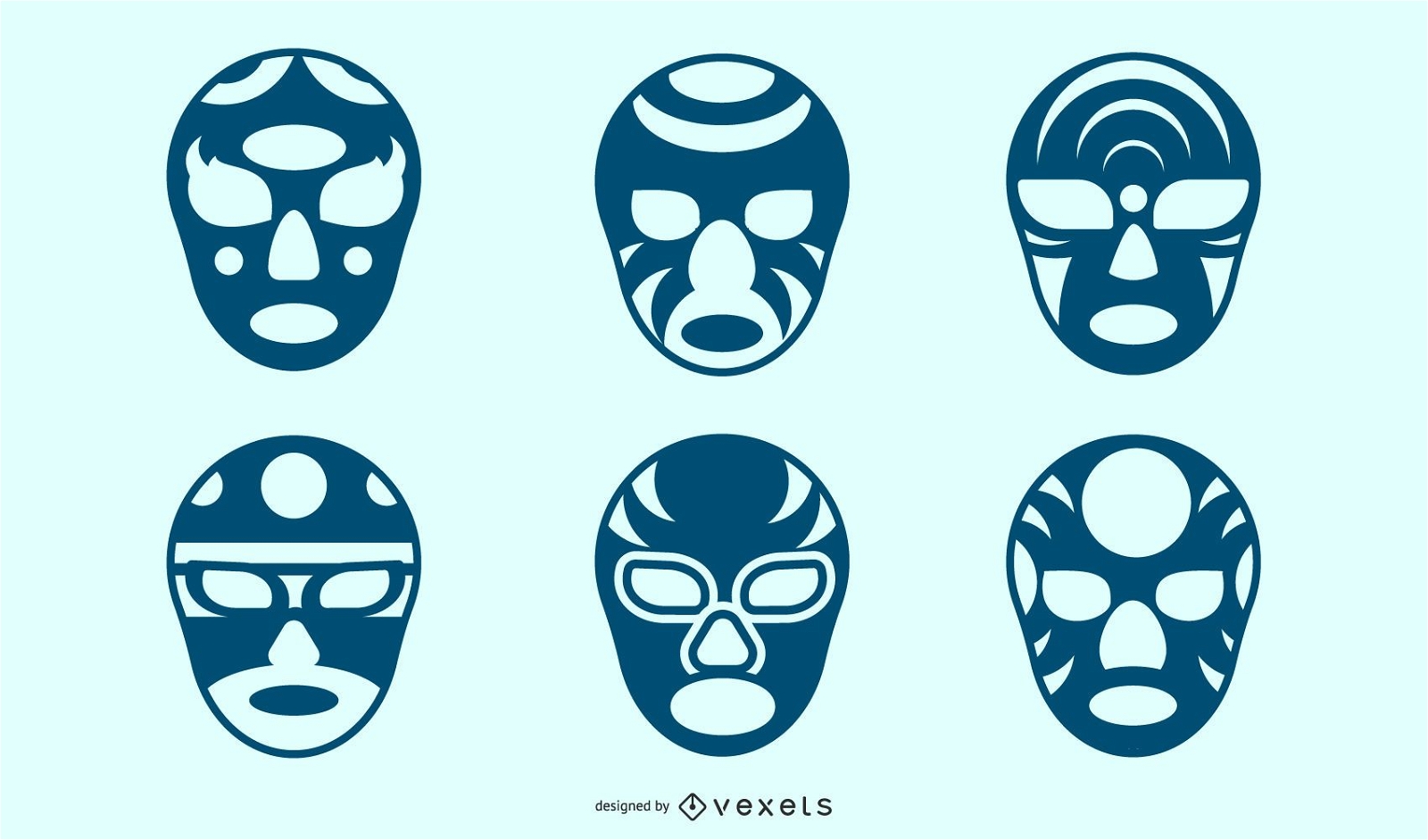 Kreative Silhouette Gesichtsmasken