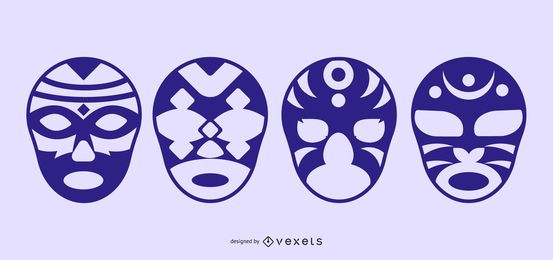 Fancy Silhouette Masks Vectorli