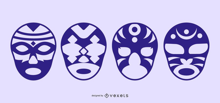 Silhueta extravagante máscaras Vectorli Silhueta extravagante máscaras Vectorli