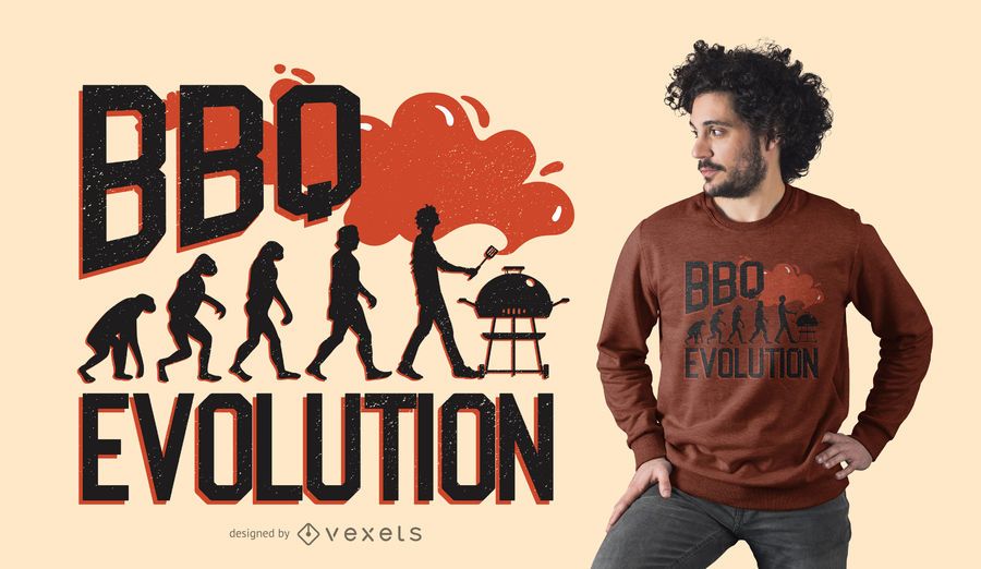 BBQ EVOLUTION T-SHIRT DESIGN BBQ EVOLUTION T-SHIRT DESIGN