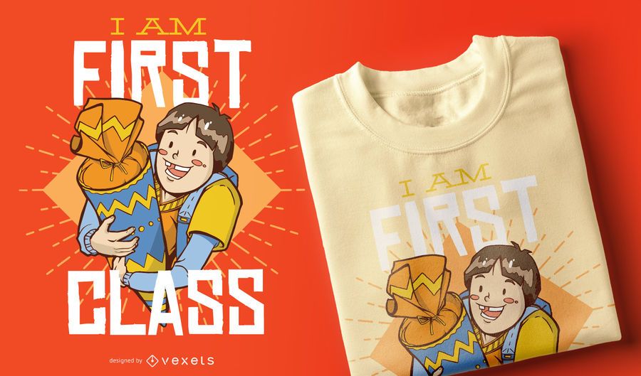 First Class T-Shirt Design First Class T-Shirt Design