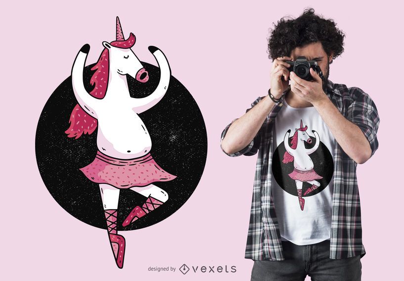 Ballet Unicorn T-Shirt Design Ballet Unicorn T-Shirt Design