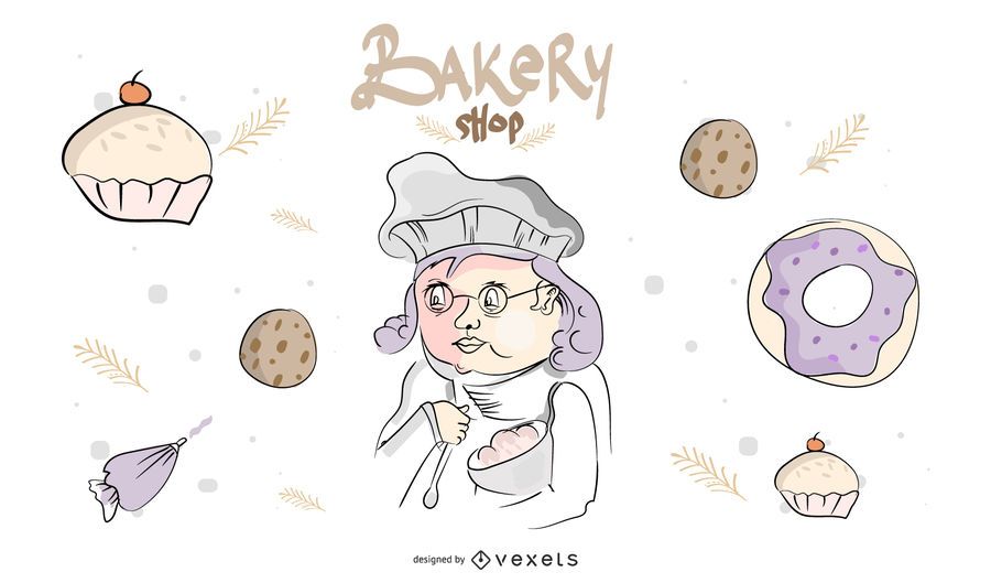 Bäckerei-Shop-Banner-Design Bäckerei-Shop-Banner-Design