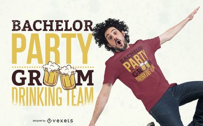 Groom's Drinking Team Glasses Quote PNG & SVG Design For T-Shirts