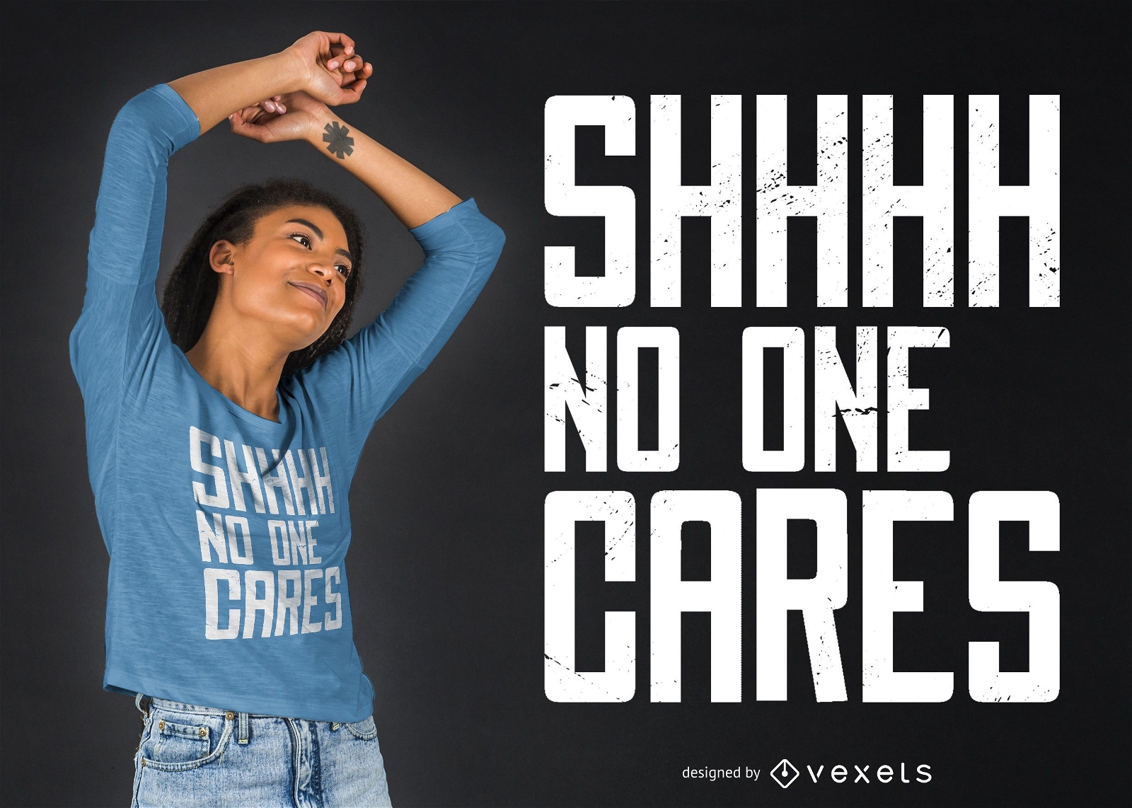 No one cares T-shirt Design