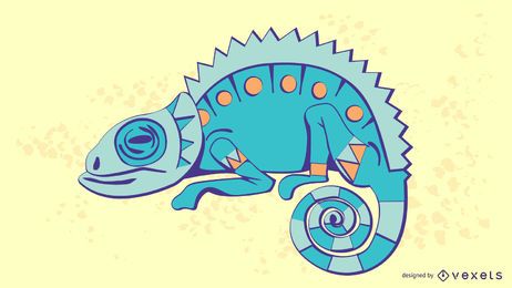 Chameleon Sytlish Illustration Chameleon Sytlish Illustration