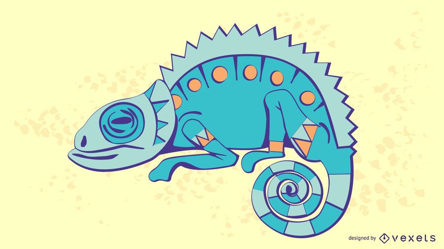 Chameleon Sytlish Illustration Chameleon Sytlish Illustration