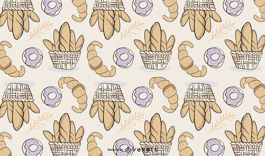 Bakery Bread Pattern Design Bakery Bread Pattern Design
