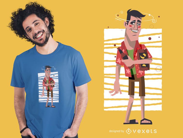 Diseño de camiseta hombre borracho Diseño de camiseta hombre borracho
