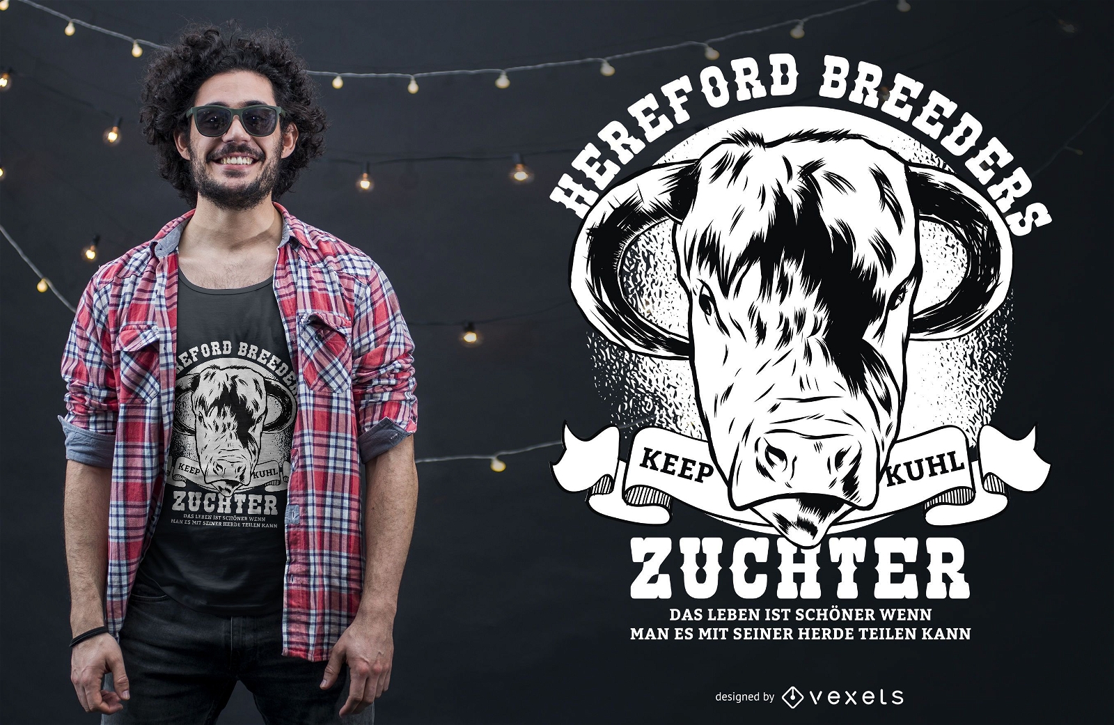 Design de camisetas Hereford Breeders