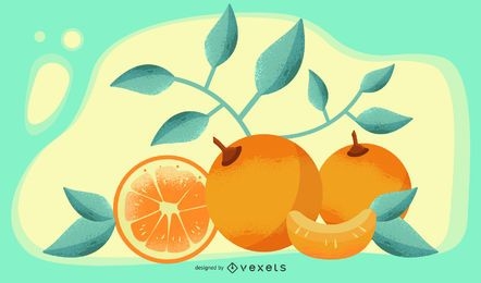Banner de design artístico vetorial laranja