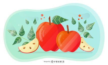 Apple Vector Artistic Design Apple Vector Artistic Design