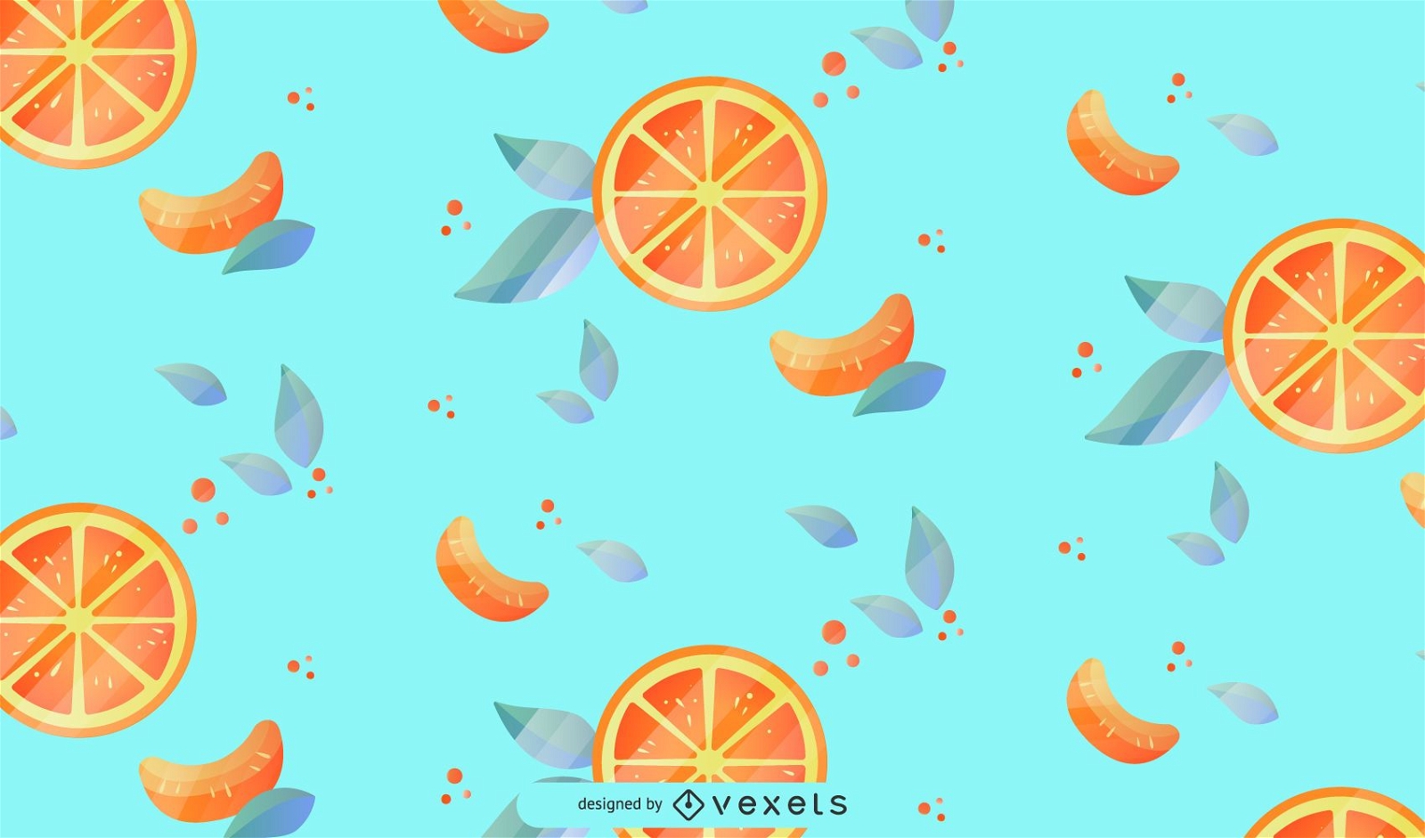 Design de fundo laranja padr?o de frutas
