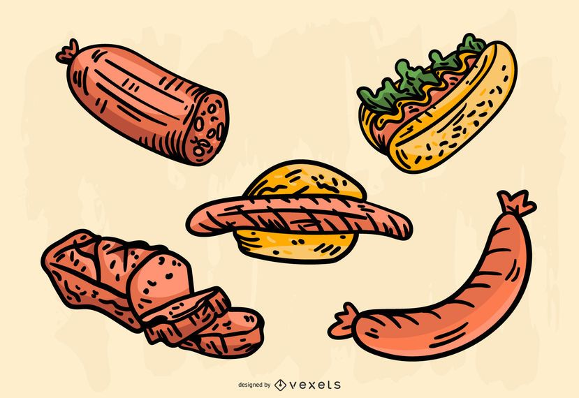 German food vector set German food vector set