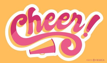 Cheer lettering design