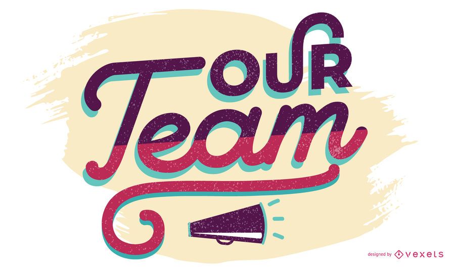 Nuestro equipo de diseño de letras Nuestro equipo de diseño de letras