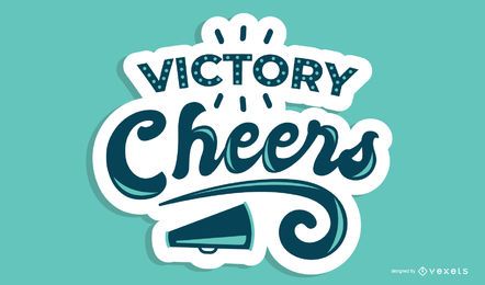 Diseño de letras Victory Cheers