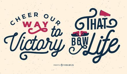 Cheer Life Schriftzug Set