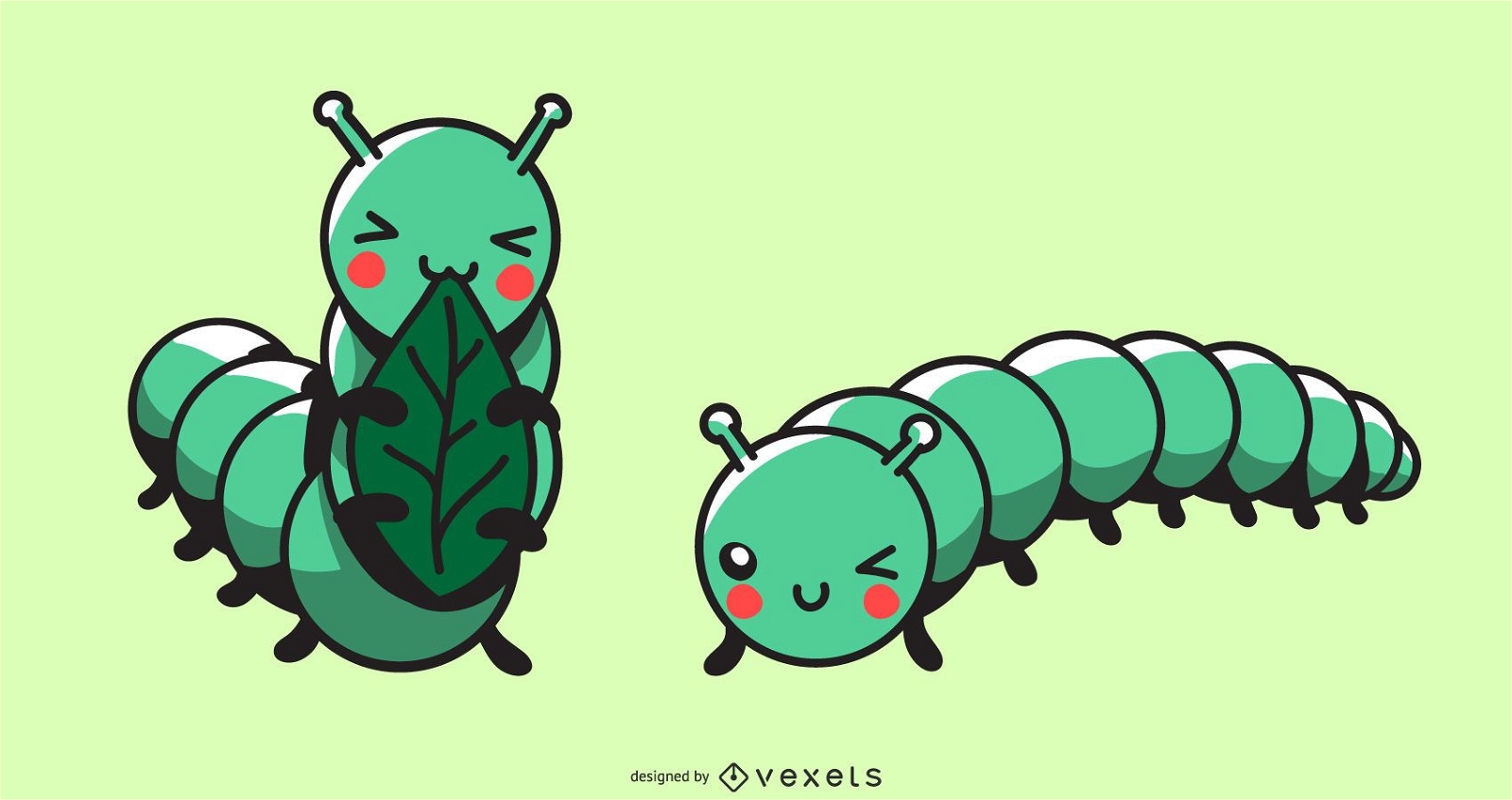 Cute Caterpillar Illustration