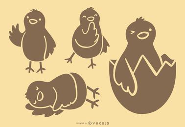 Colección Cute Chick Silhouette